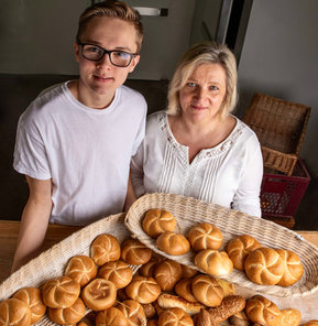 Maria Steingläubl mit Sohn Mathias